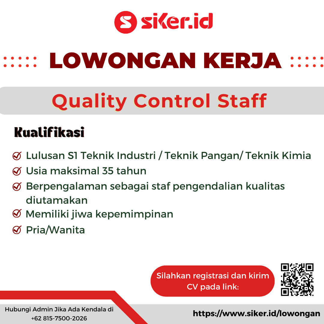 Quality Control Staff - PT Bisnis Rakyat Indonesia